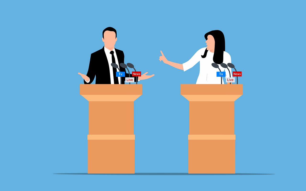 public speaking, debate, conversation, stage, discussion, interaction, statement, seminar, cartoon, interview, answers, conference, live, microphone, broadcasting, briefing, talk, speak, speech, presentation, debate, debate, debate, debate, debate