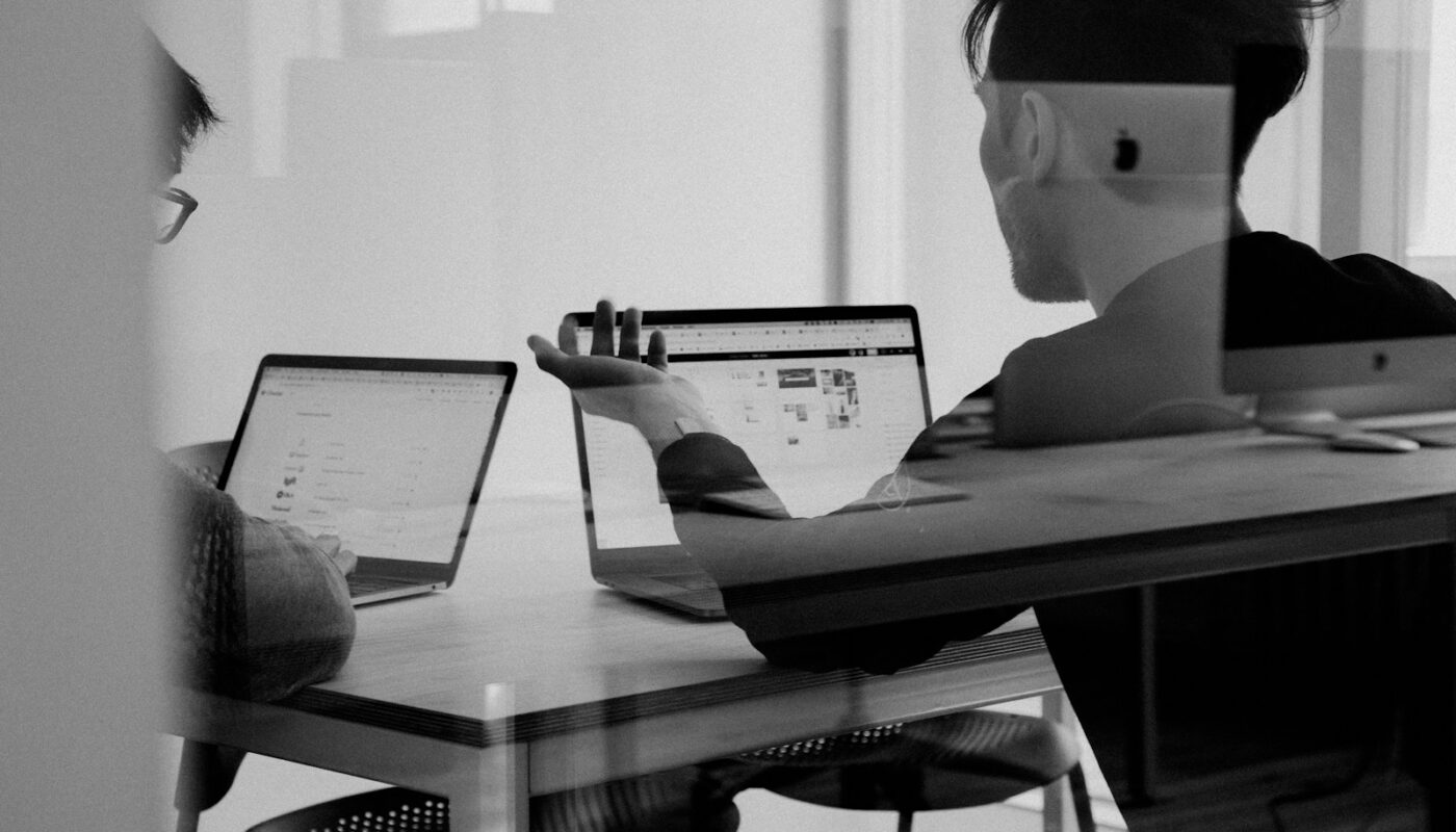 man using MacBook